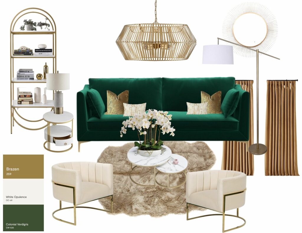 interior design moodboard