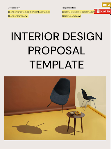 interior design proposal template
